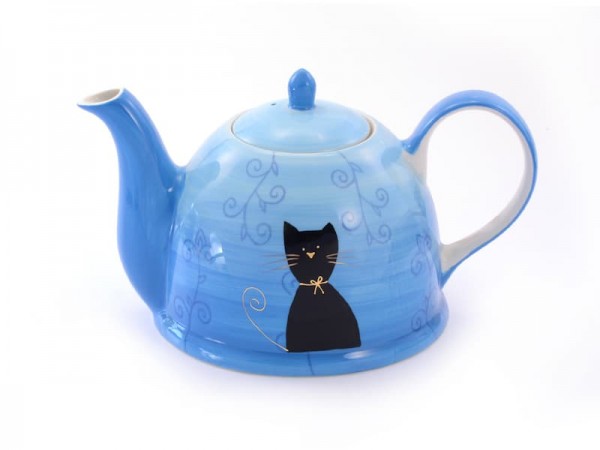 Teekanne "Filou" von Cha-Cult Katzenmotiv