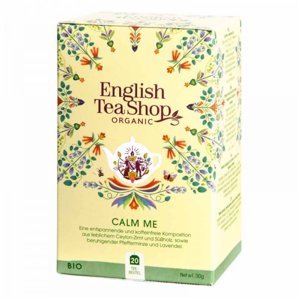 English Tea Shop - Calm Me, Koffeinfrei, BIO, 20 Teebeutel