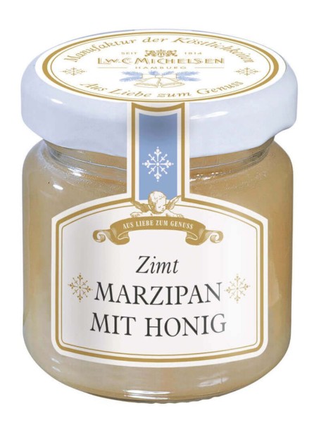 Weihnachts-Honig Gold-Weiß Marzipan-Honig mit Zimt 50g