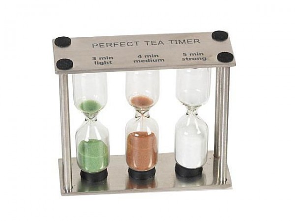 Tee-Sanduhr "Perfect Tea" Edelstahl