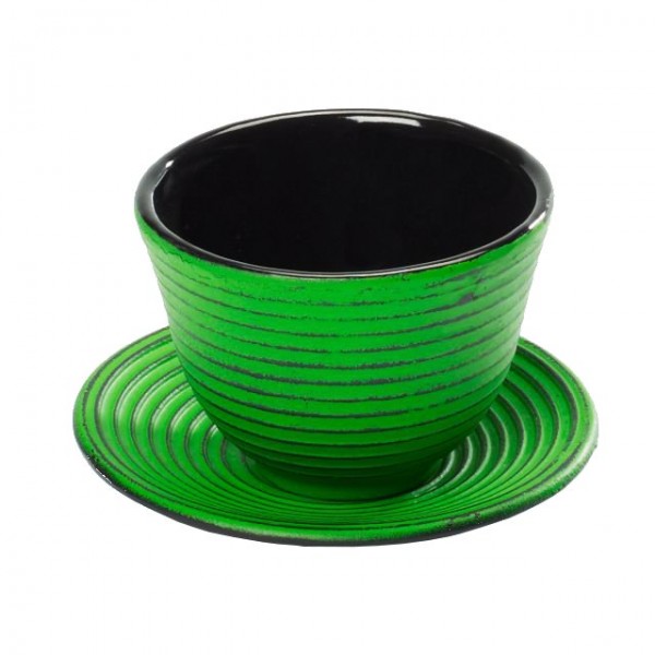 Teacup aus Gusseisen in hellgrün