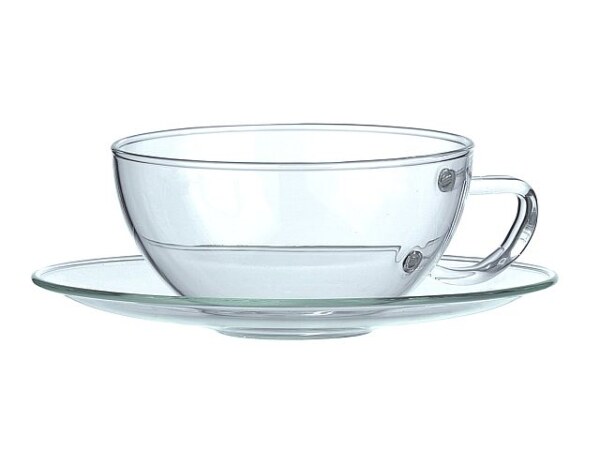 Glastasse mit Unterteller - Trendglas Jena Opus