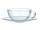 Glastasse mit Unterteller - Trendglas Jena Opus