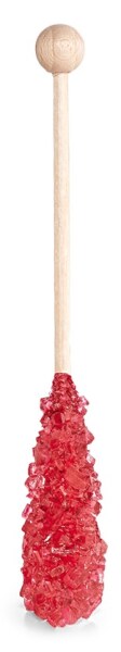 Kandisstick aromatisiert - Erdbeere 11cm - einzeln verpackt