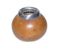 Mate Trinkgefäß Calebasse - hellbraun