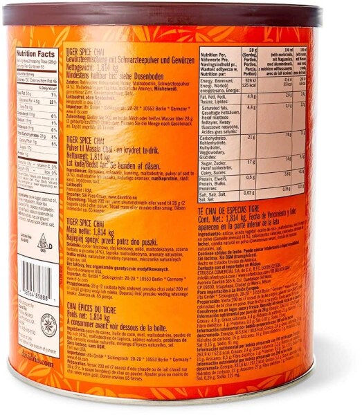 David Rio Chai Tiger Spice 1814g Dose