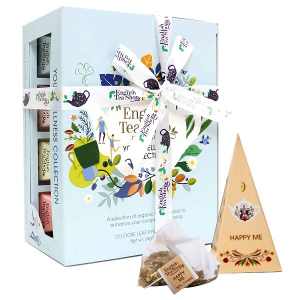 English Tea Shop - "Wellness Tee Kollektion", 12 Pyramiden-Beutel