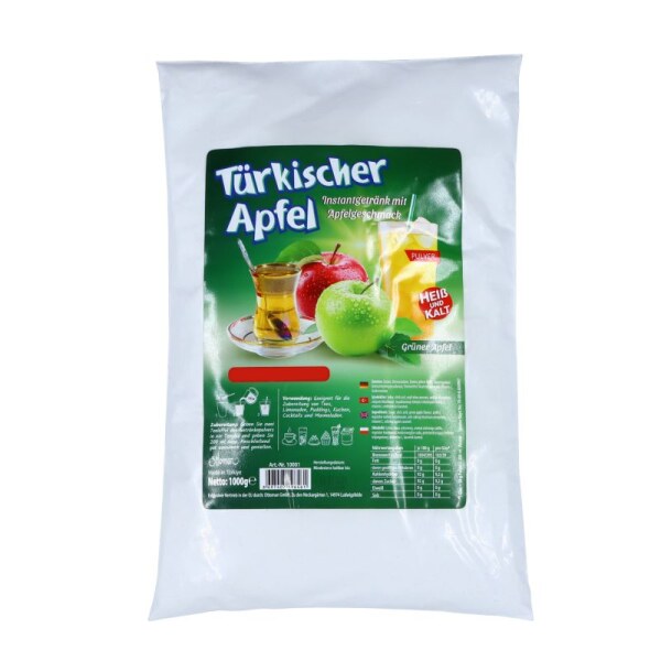 Türkischer Apfeltee Instant - grün 1KG Sparpaket