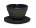 Teecup MAOCI Gusseisen Arare Schwarz-Gold