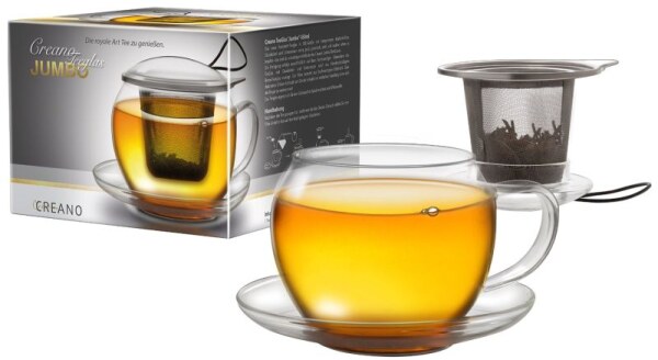 Creano TeeGlas Jumbo 450ml mit Filter
