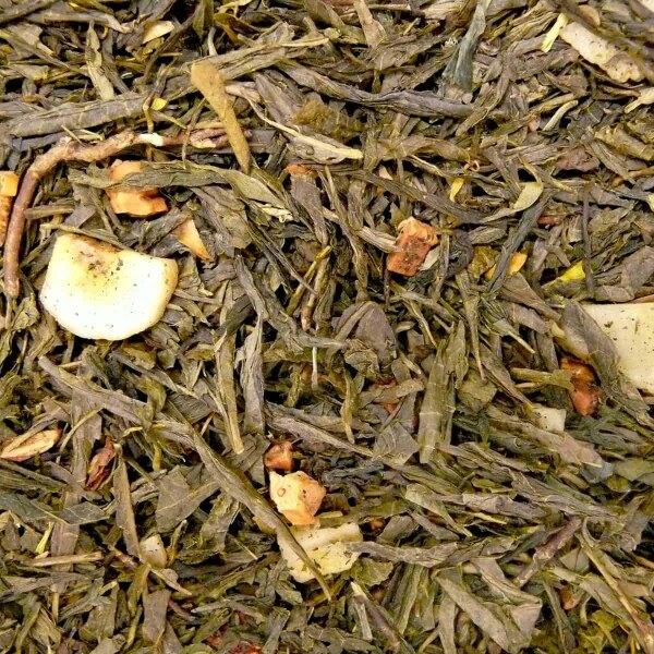 Grüner Tee aromatisiert Banane-Apfel-Erdbeere
