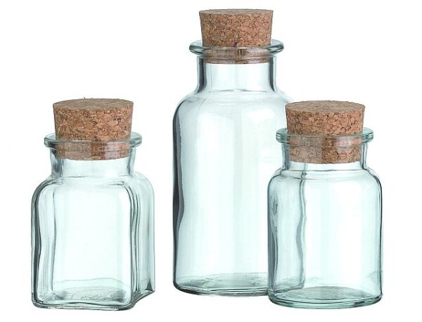 Korkglas in 3 Ausführungen