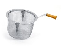 Edelstahl Teesieb mit Bambusgriff 7,2 cm