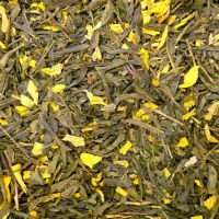 Grüntee Sencha - Pfirsich aromatisiert