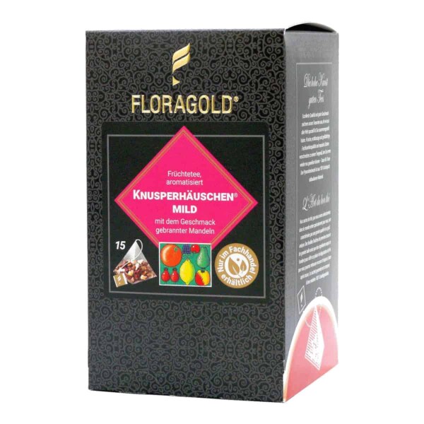 Früchtetee Knusperhäuschen ® - 15 Pyramiden-Teebeutel