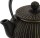 Iwachu - japanische Gusskanne Kiku 0,65l schwarz-gold