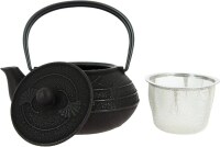 Iwachu - japanische Gusskanne Ginkgo 0,65l schwarz