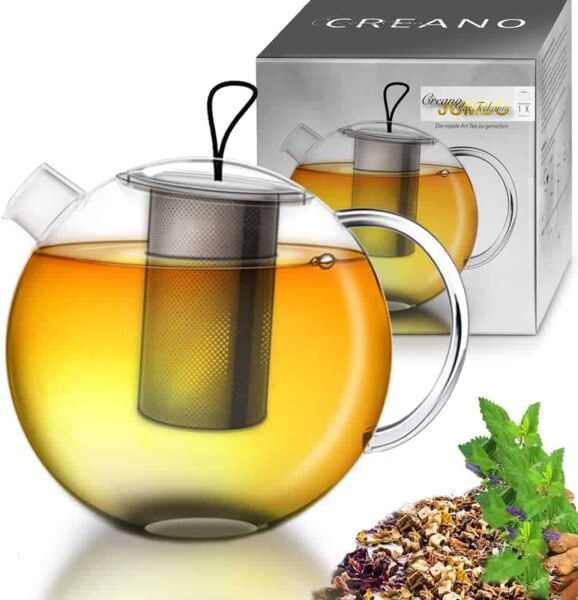 Creano Jumbo Teekanne 2.0l mit Sieb