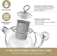Creano Jumbo Teekanne 2.0l mit Sieb