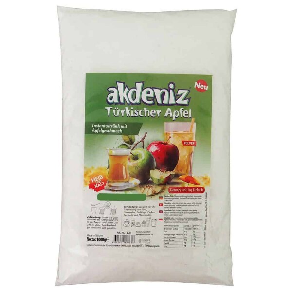 Türkischer Apfeltee Instant Akdeniz - grün 1KG