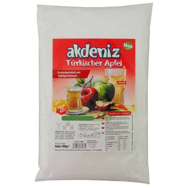 Türkischer Apfeltee Instant Akdeniz - rot 1KG