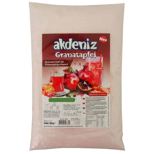 Türkischer Apfeltee Instant Akdeniz - Granatapfel 1KG
