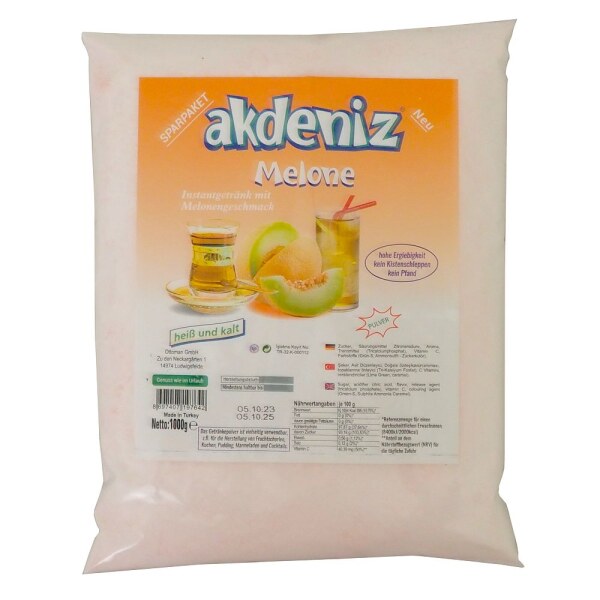 Türkischer Apfeltee Instant Akdeniz - Melone 1KG