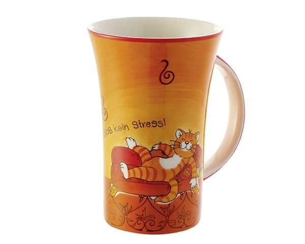 Jumbo-Becher Mila Design "Bloß kein Stress" 0,5l