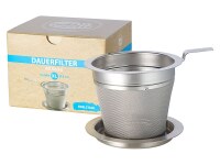 Edelstahl Teefilter "XL" für Teekannen und...