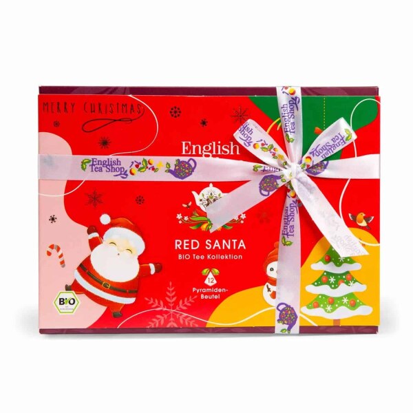 English Tea Shop - "Red Santa Christmas BIO", 12 Pyramiden-Beutel