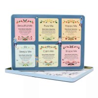 Tee-Geschenkbox aus Metall "Wellness-Kollektion" mit 36 BIO-Tees