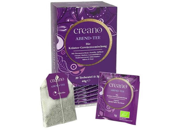 Creano Bio-Teebeutel Abend-Tee 20er