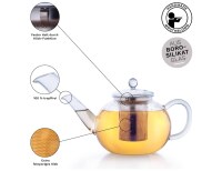 Creano Glas Teekanne “flach” 1,6L