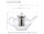 Creano Glas Teekanne “flach” 1,6L