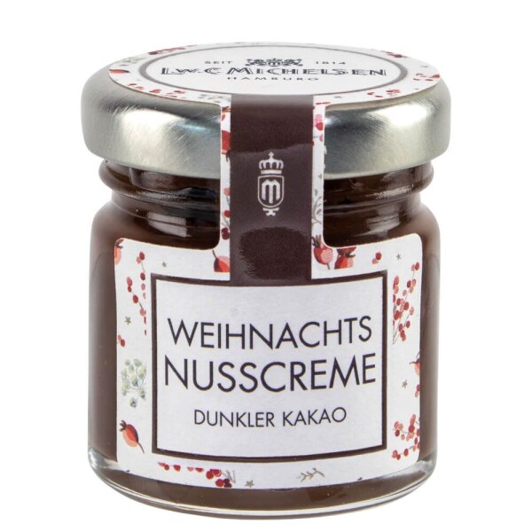 Weihnachts-Haselnuss-Creme mit dunklem Kakao 40g