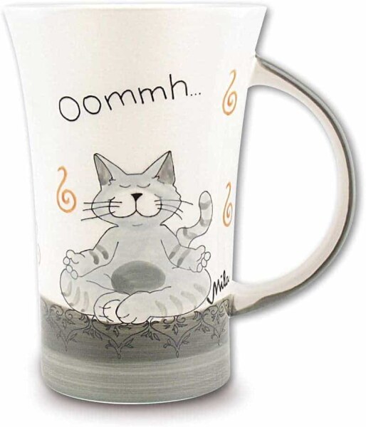Jumbo-Becher Mila Design "Oommh Katze Pure" 0,5l
