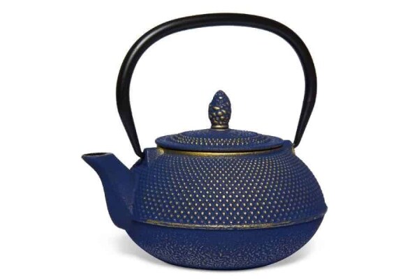 Eisenkanne MAOCI Arare 0,9l Blau-Gold