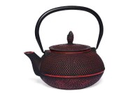 Eisenkanne MAOCI Arare 0,9l Schwarz-Rot