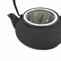 Iwachu - japanische Gusskanne Arare 1,2l schwarz