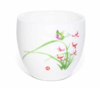 Maoci 6er Set Japan Design Teeschale Weiss Porzellan 80ml