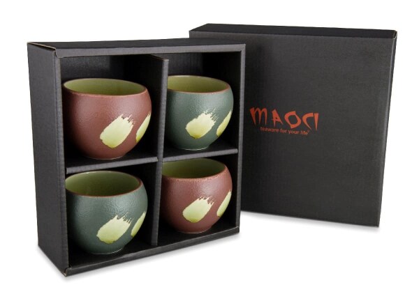 Maoci Teeschalen Geschenkset 4er Set Porzellan