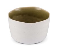Maoci - Matcha-Schale 350ml weiß-braun