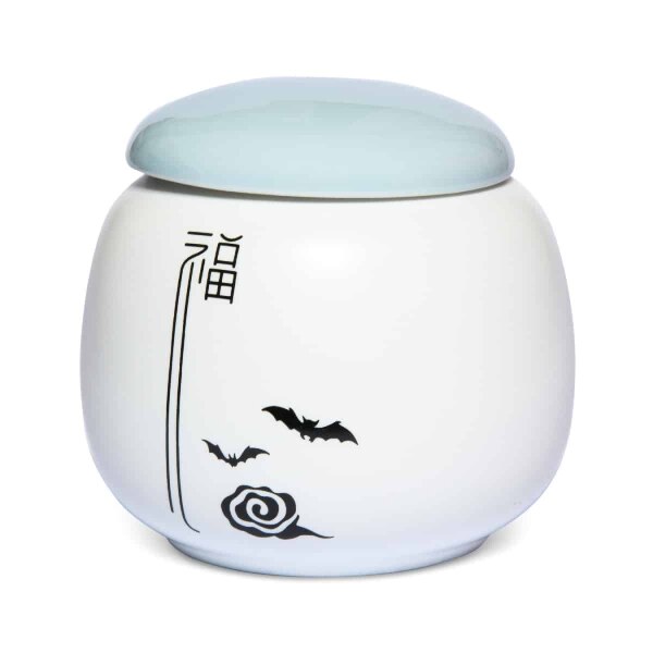 Maoci - Japan Design - Teedose 250ml Samtweiß/Hellblau - 2