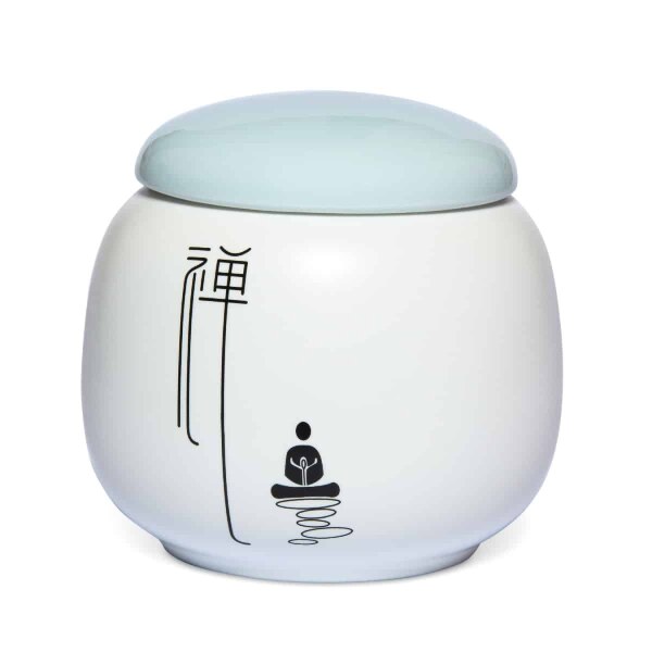 Maoci - Japan Design - Teedose 250ml Samtweiß/Hellblau - 3