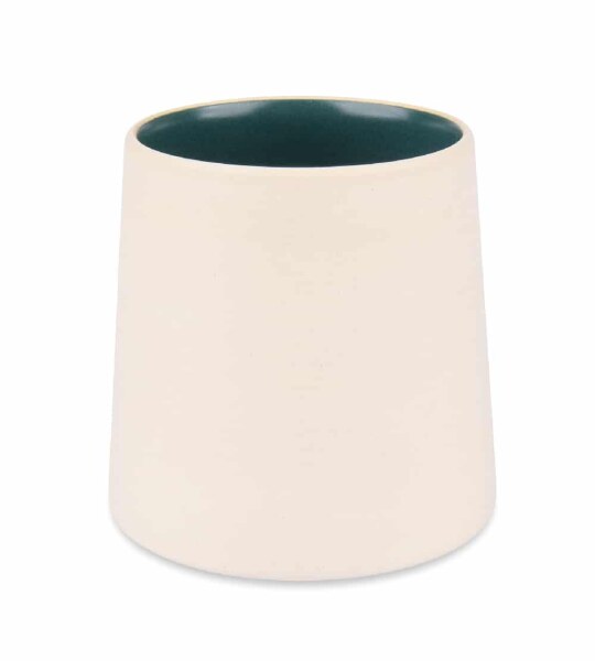 Maoci - japanischer Teebecher 300ml Sandfarben/Dunkelgrün