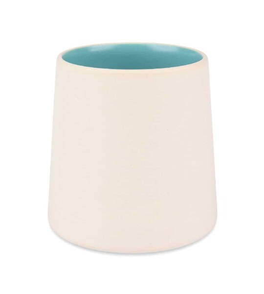 MAOCI Scoon Teebecher 300 ml Sandfarben-Türkis – Porzellan