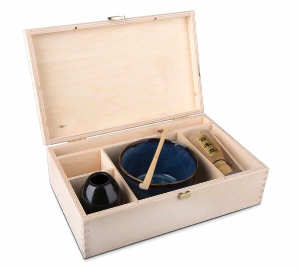 Maoci - Matcha-Set Minwu in Holzbox Natur Edition