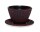 Teecup Maoci Gusseisen Arare schwarz/rot