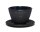Teecup Maoci Gusseisen Arare schwarz-silber
