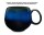 Maoci Jumbotasse Porzellan - blau 0,5l